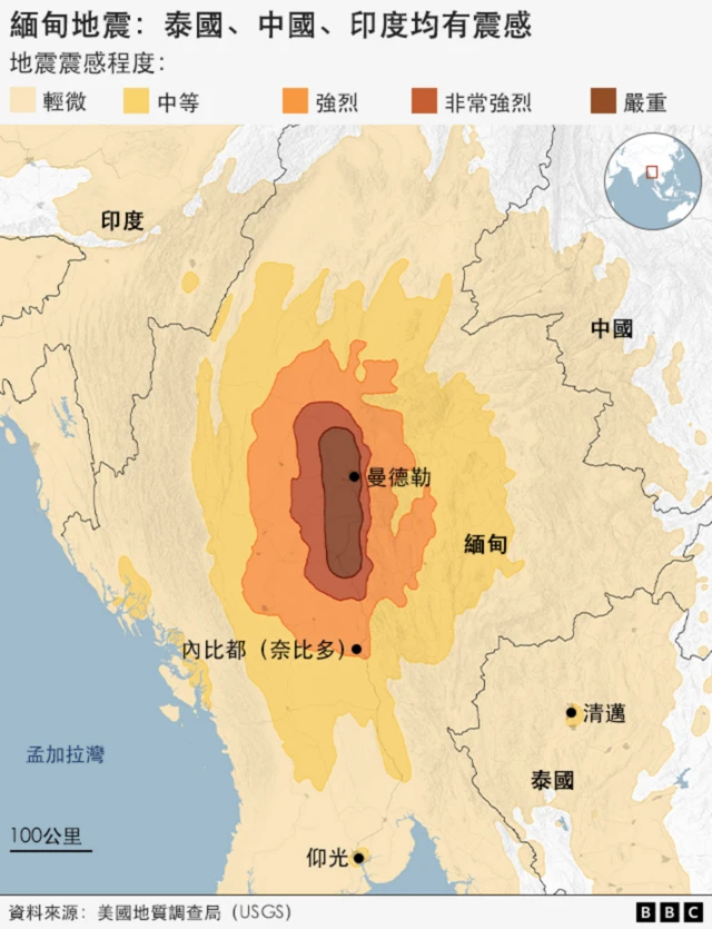 这次缅甸地震震级为里氏7.7级 这次缅甸地震震级为里氏7.7级